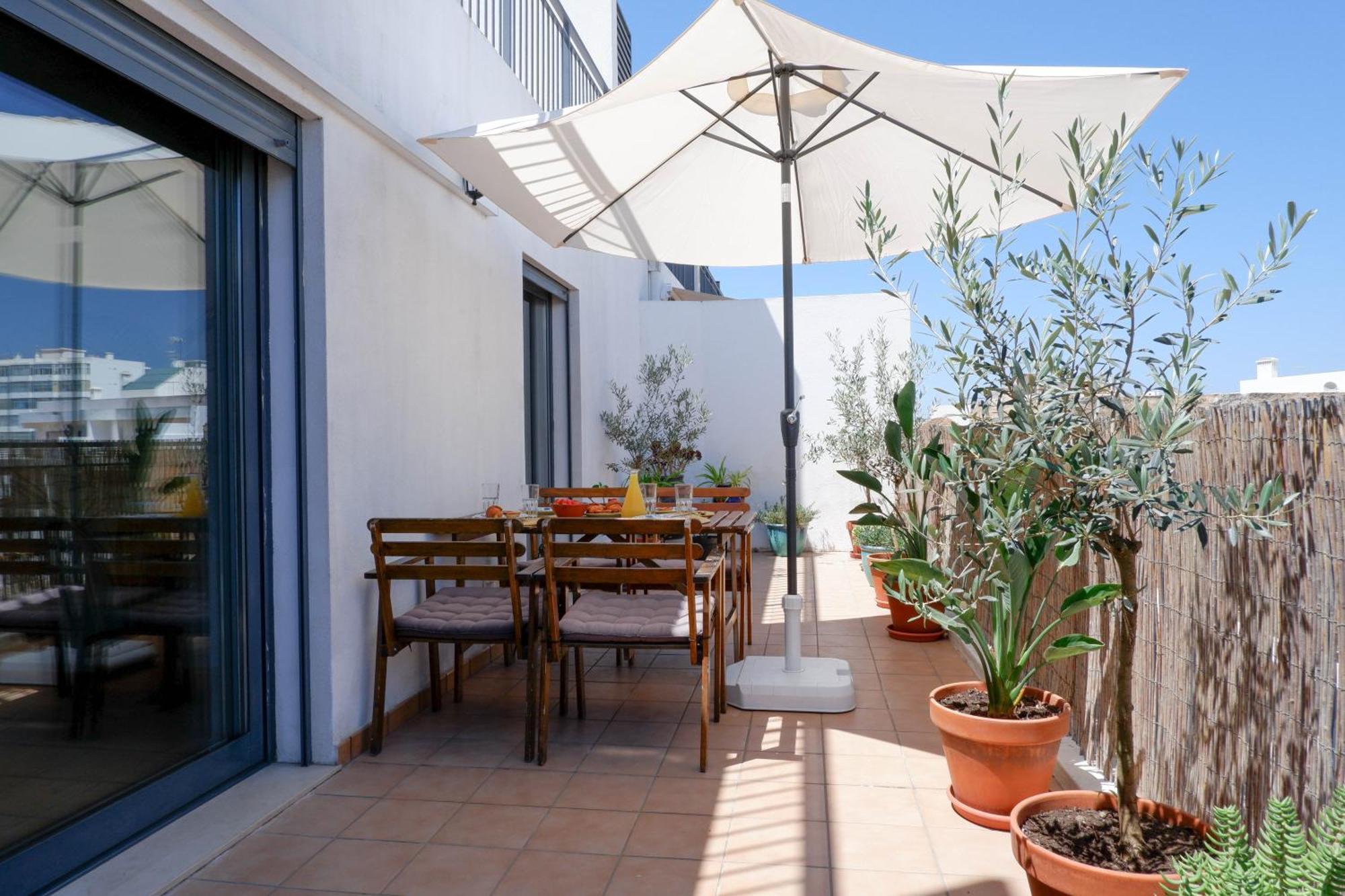 Spacious Terrace, Swimming Pool, Private Parking Olhão Eksteriør billede