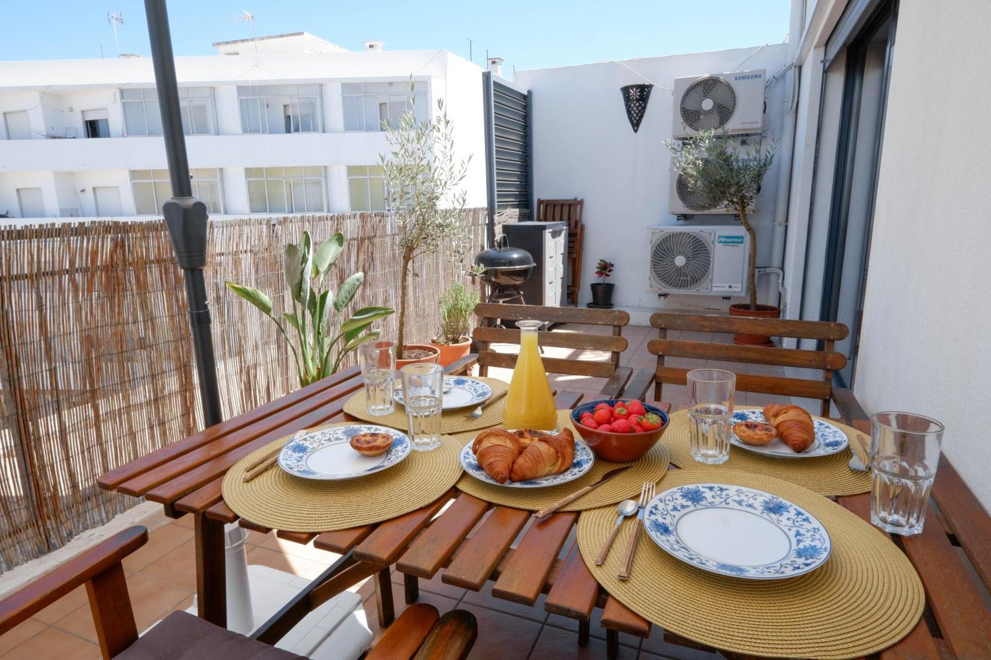 Spacious Terrace, Swimming Pool, Private Parking Olhão Eksteriør billede